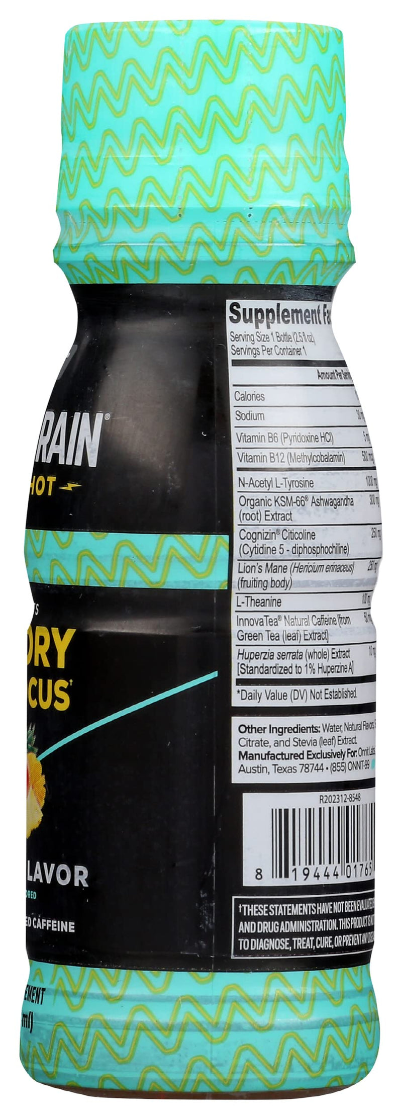 [Australia] - ONNIT LABS Alpha Brain Tropical Shot SGL, 2.5 FZ 