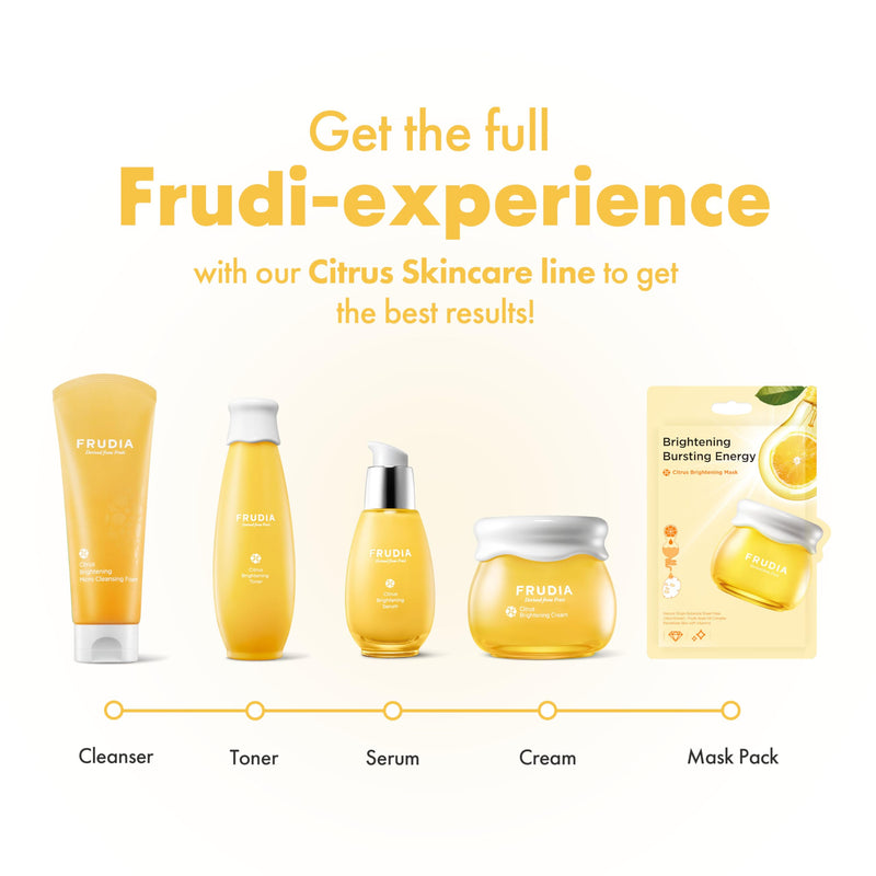 FRUDIA Citrus Brightening Cream (1.94 oz) - Brightening and Vitamin-Rich Korean Face Moisturizer w/61% Citrus Peel Extract, Niacinamide & Vitamin C | Vegan & Cruelty Free 1.94 Fl Oz (Pack of 1)
