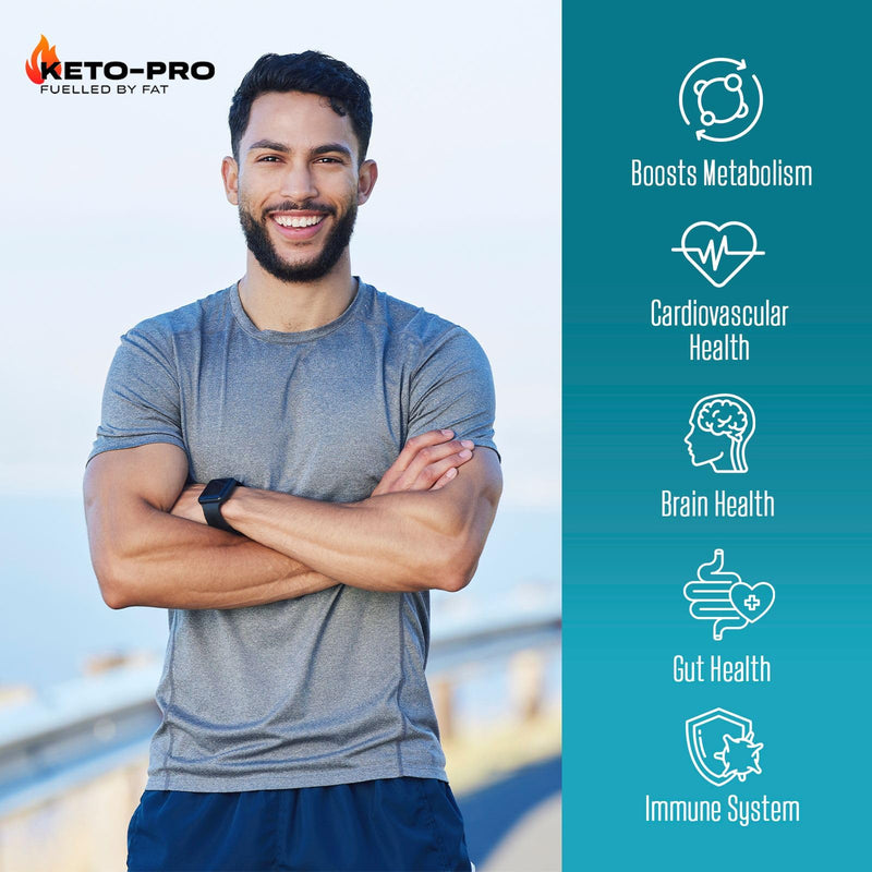 Keto-Pro MCT Oil C8 500ml | World's Highest Purity 99.9% C8 MCT Oil | Suitable for Paleo & Vegan Diet Requirements | Gluten Free | Pure Caprylic Acid | Triple Distilled Extraction