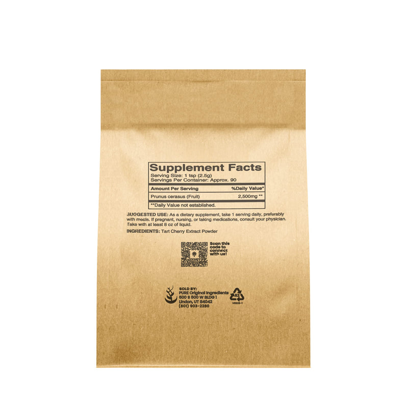 [Australia] - Pure Original Ingredients Tart Cherry Extract (8oz) Antioxidants, Non-GMO, Herbal Supplement 8 Ounce (Pack of 1) 