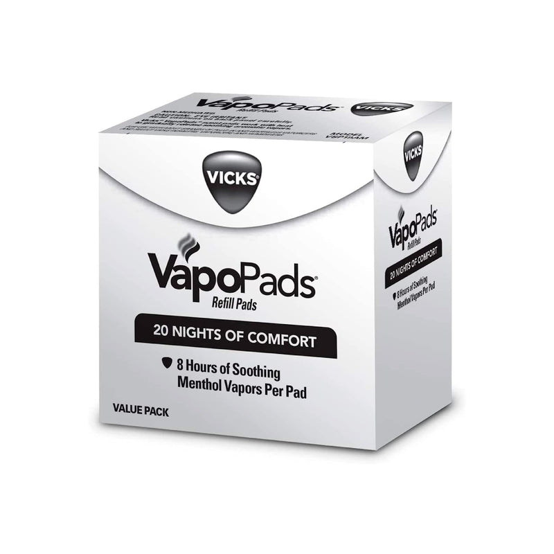 Vicks VapoPads, 20 Count – Soothing Menthol Vapor Pads for Vicks Humidifiers, Vaporizers, Waterless Vaporizers, and Plug-Ins, VSP-19 Original