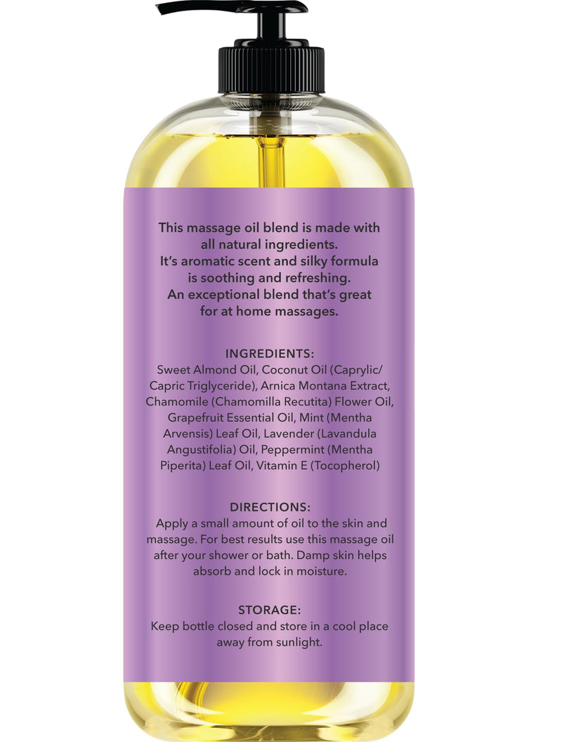 [Australia] - New York Biology Sore Muscle Massage Oil 8 Fl Oz ‚Äì Made with 100% Natural Oils ‚Äì Soothing Body Massage Oil - Absorbs Easily 8 Fl Oz (Pack of 1) 