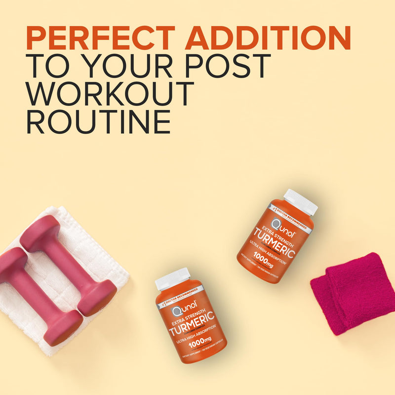 [Australia] - Qunol Turmeric Curcumin Supplement, 1000mg with Ultra High Absorption, for Joint Support, Extra Strength Capsules, 150 Count 150 Count (Pack of 1) 