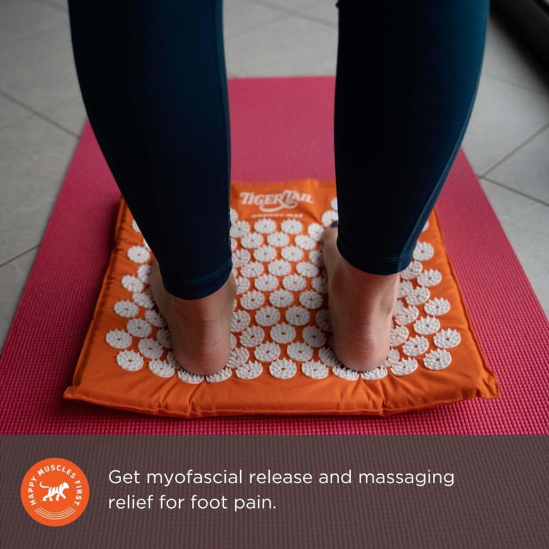 [Australia] - Tiger Tail Toothy Acupressure Energy Mat for Neck, Back, Shoulder, and Feet Pain Relief - Release Endorphins, Reduce Stress, Revitalize Energy Levels 