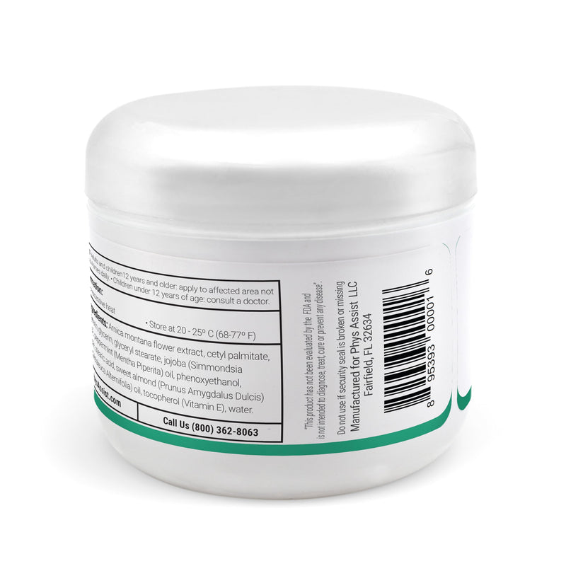 PhysAssist Foot Cream with Tea Tree – Deep Hydrating Foot & Leg Cream for Dry, Tired & Sensitive Skin – Refreshing Moisture Support with Peppermint, Menthol & Vitamin E – 4 oz Jar | For Dry, Tired & Sensitive Feet & Legs - Cooling Refresh with Peppermi...
