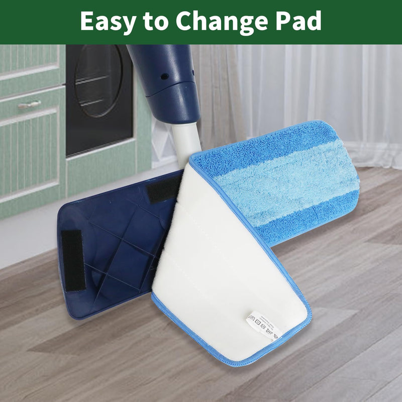 [Australia] - 3 Pack Microfiber Cleaning Pads for Bona Mop, Reusable Microfiber Mop Pads for 18 Inch Mop, Hardwood Floor Replacement Cleaning Mop Pads, Machine Washes 3 Pack Bule 