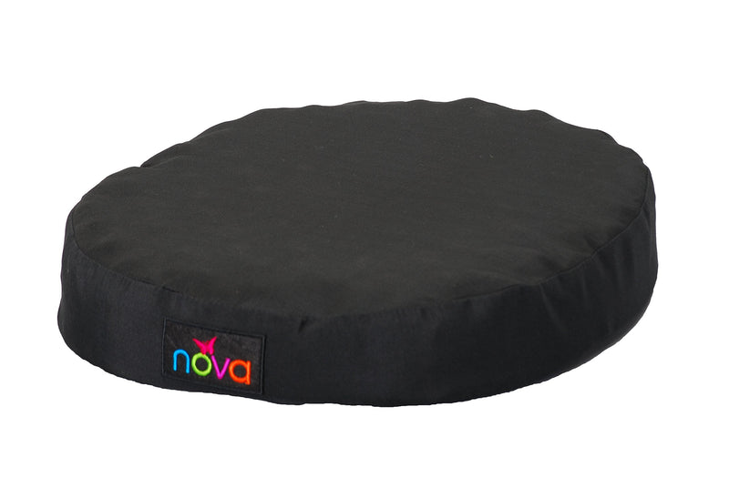[Australia] - NOVA Medical Products Donut Pillow Seat Cushion with Convoluted â€œEgg Crateâ€ Foam, Travel Ring Cushion, Removable & Washable Black Cover 