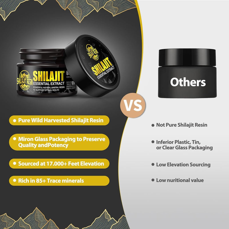[Australia] - Shilajit Original Pure Himalaya Organic - Pure Shilajit Original, Natural Shilajit Resin, Highly Concentrated Shilajit Resin, with Over 85 Trace Elements and Fulvic Acid, for Men and Women (1 Piece) 