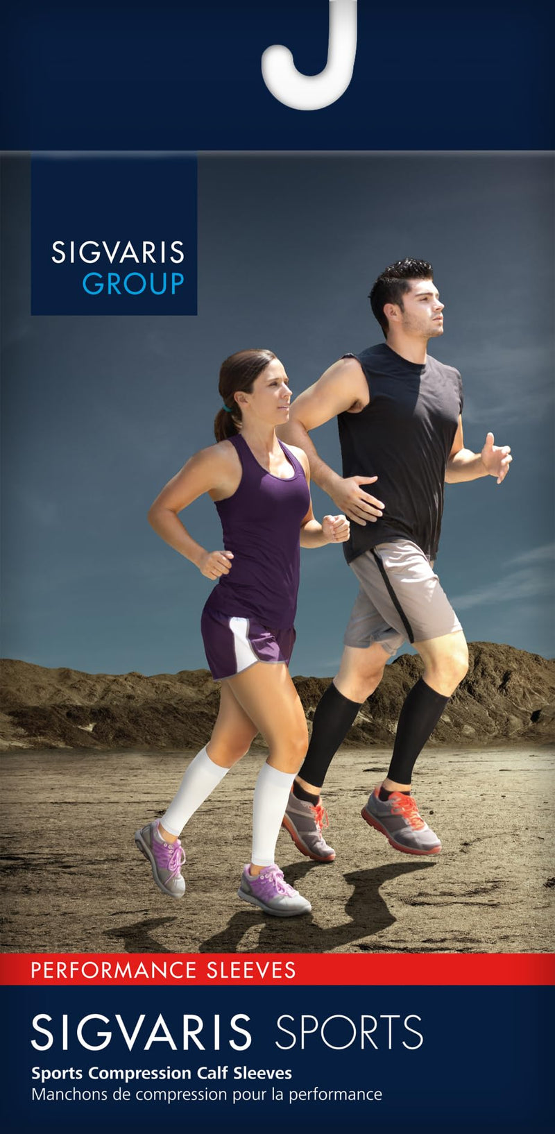 SIGVARIS Unisex Performance Compression Running Sleeve 412V 20-30mmHg XLarge Blue