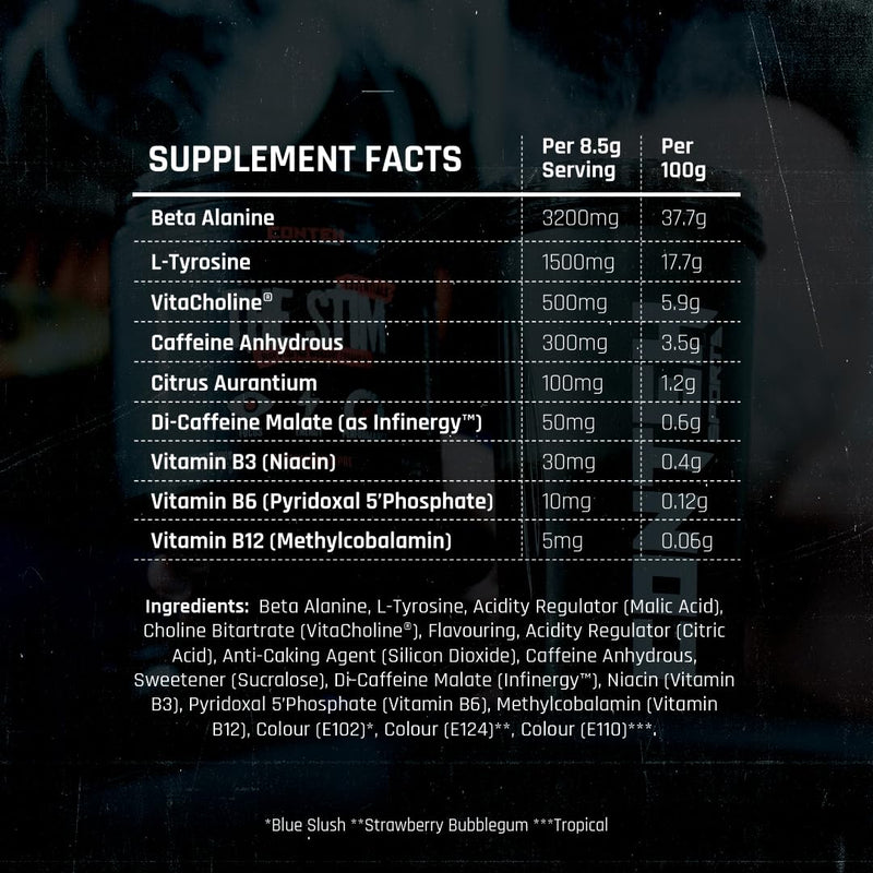 Conteh Sports The Stim Pre-Workout - Daily Driver High-Stim Energy & Focus - Tropical - 30 Servings One Size