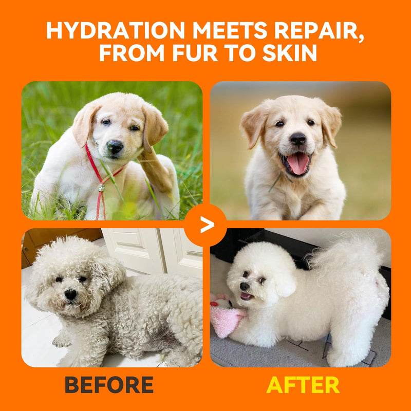 Dog Shampoo for Itchy Skin Relief, Herbal Hypoallergenic Dog Shampoo for Smelly Dogs and Cats, Sensitive & Dry Skin, Dog Hot Spot, Greasy, Red and Inflammation Skin, 8oz BANOV Shampoo 8oz - PawsPlanet Australia