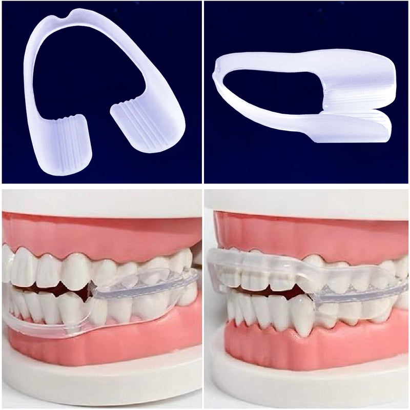 [Australia] - Mouth Guard Nighttime Protection for Teeth | Dental Guard for Grinding & Clenching Teeth with Portable Hygiene Case | BPA Free Ready to Wear, Sleep Well, Disposable, One Size Fits All 16 Count 