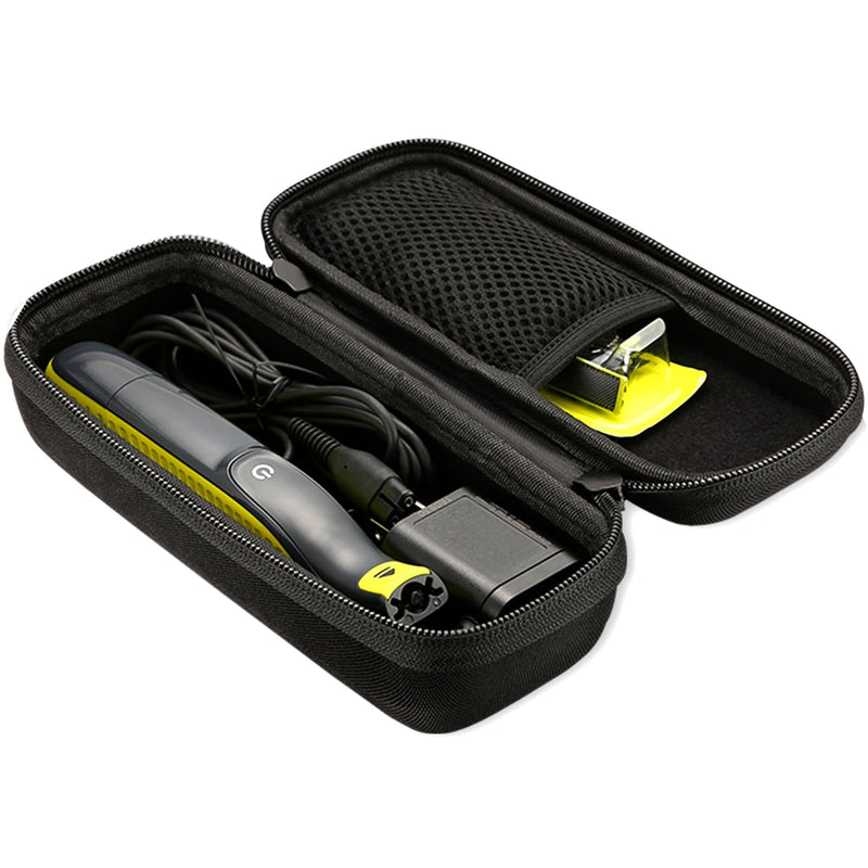 [Australia] - ProCase Carrying Case for Philips OneBlade Face & Body Travel Case for Electric Beard Trimmer, Shaver and Trimmer Protective Case for OneBlade QP2734 QP6551 QP2824 QP6651 Case with Hand Strap - Black Black 