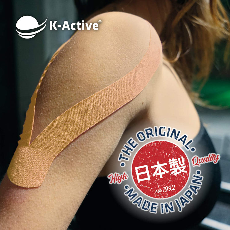 Kinesiotape 1 x K-active beige roll bandage 5cm x 5m