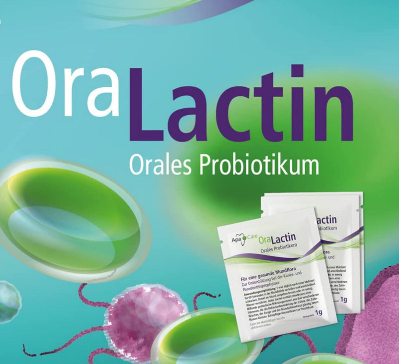 [Australia] - ApaCare OraLactin oral probiotic powder | Probiotic for advanced dental and oral care | For fresh breath and healthy oral flora | 30 sachets 