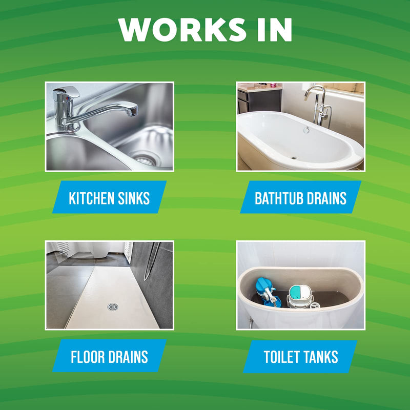 [Australia] - Green Gobbler Drain Cleaner & Deodorizer FRESH SCENT Sticks for Toilet Tanks, Sinks, Bathtub Drains, Washing Machine Drains and Garbage Disposals - 24 Pieces 12 Count (Pack of 2) 