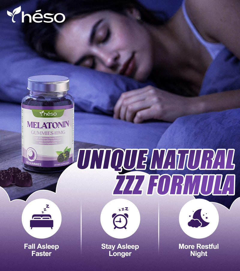 Sugar-Free Melatonin Gummies 10mg for Adults – 2 Pack, Sleep Support with L-Theanine 100mg, Magnesium 100mg, Vitamin B6 & GABA – Vegan Nighttime Supplement for Calm & Relaxation (120 Count) 60 Count (Pack of 2)