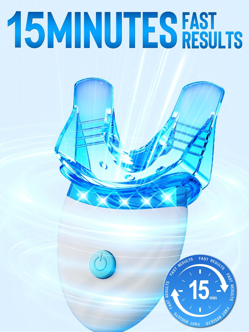 Nicwell Teeth Whitening Kit for Sensitive Tooth: 3 x 35% Carbamide Peroxide Gel & 1 Safe Remineralizing Pen - Teeth whitening LED light for Glow Gen Aged 18-34 - Oral Care for Dentist Office Daily use