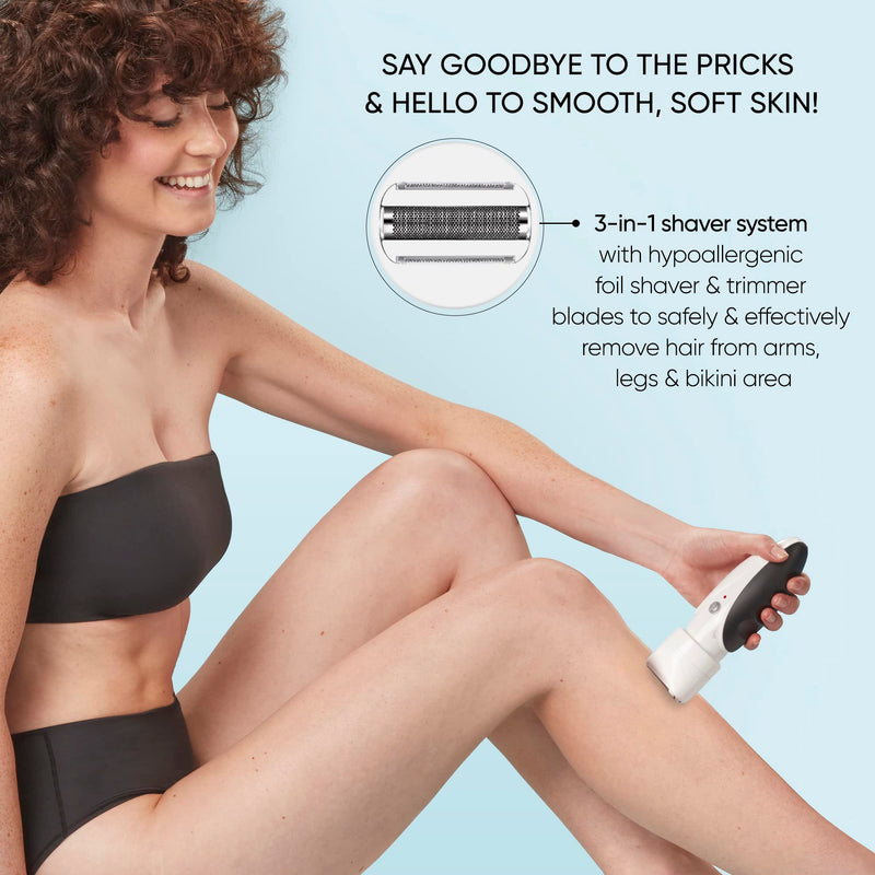 [Australia] - Conair GIRLBOMB Shaver for Women and Body Buffer, Wet/Dry, Lithium Ion Rechargeable 