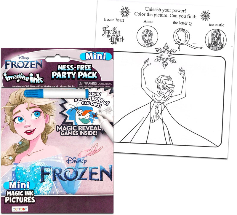 Disney Frozen Travel Bags for Kids - Bundle with Frozen Duffle Bag, Water Bottle, Play Pack, Stickers, and More | Frozen Bag Set for Girls