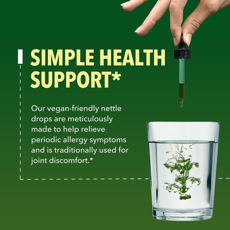 [Australia] - Organic Stinging Nettle Root | USDA-Certified Stinging Nettle Root Extract | Stinging Nettle for Prostate, Joint and Immune Health | Nettle Root for Overall Health | Non-GMO, Vegan, Unflavored, 30mL 