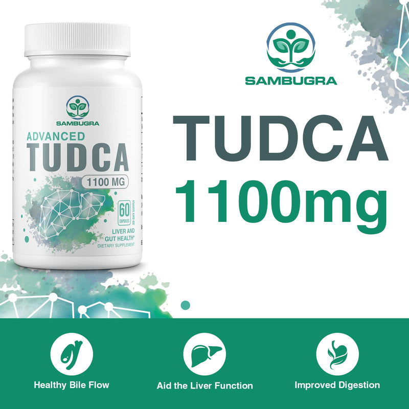 [Australia] - TUDCA 1100mg for Liver Cleanse Detox and Repair, 3rd Party Tested Advanced TUDCA Supplements, Ultra Strength Bile Salt TUDCA Liver Supplement, 180 Capsules (Pack of 3) 60 Count (Pack of 3) 