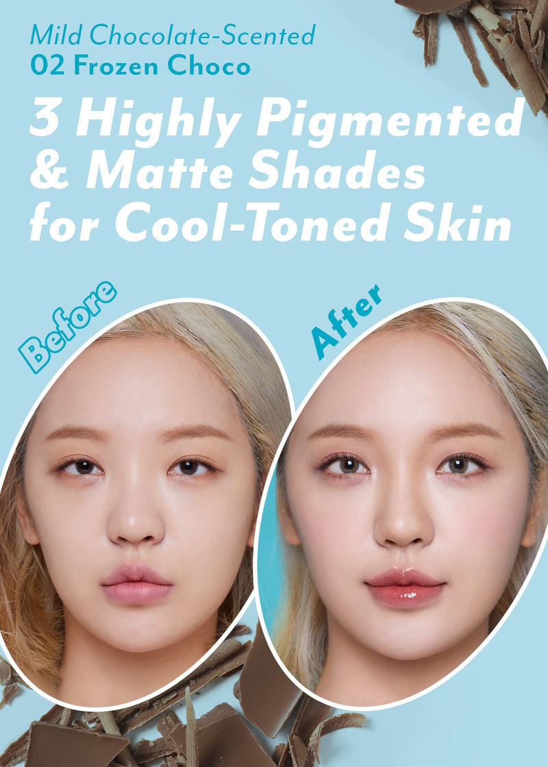 [Australia] - I'M MEME Wonder Soft Layer Palette 01 My Teddy, 0.23 Oz + Afternoon Tea Contour Frozen Choco, 0.4oz Bundle 