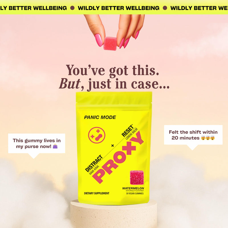 [Australia] - PROXY Fast-Acting Stress Relief Rescue Gummies | Natural Quick Calm with Kava Kava & Lemon Balm to Support Mental Relaxation, Cortisol Health | Non-Drowsy, Vegan, Natural Watermelon Flavor (30 Count) 