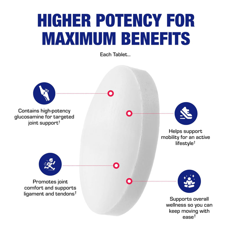 [Australia] - Glucosamine Sulfate Joint Health Supplement - Soft Tissue Cartilage Tendon and Ligament Supplement for Enhanced Mobility Comfort and Flexibility - Non-GMO Sodium Free & Made in The USA - 90 Servings 