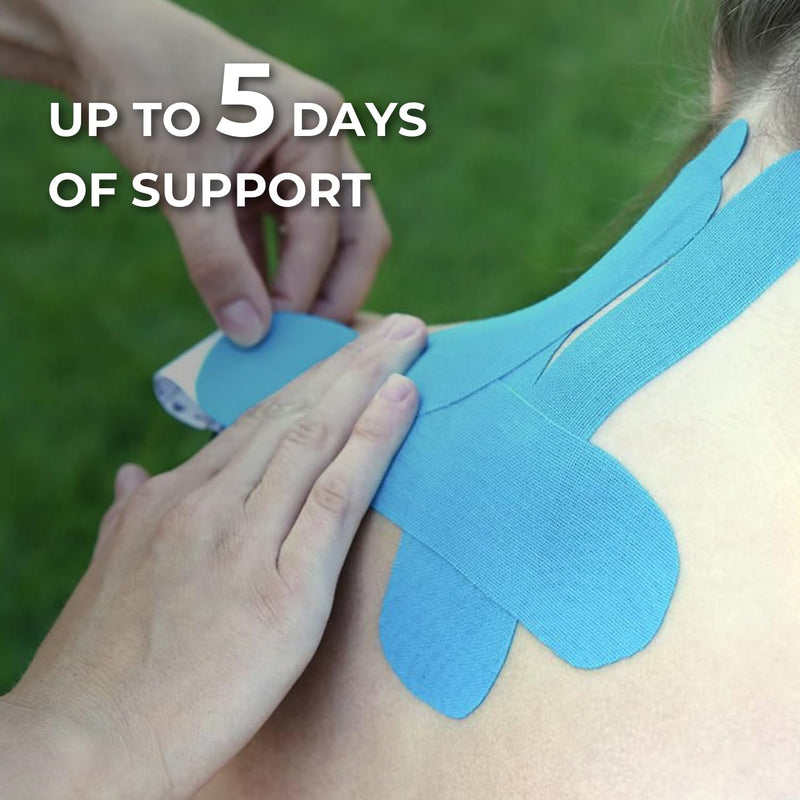 [Australia] - Grunda Kinesio Tapes - 3 Kinesiology Tape Rolls (5 cm x 5 m) Kinesio Tape - Professional Physio Tape and Sports Tape - Waterproof & Skin-Friendly Sports Tapes for Muscle Support, Knee Pain 500 x 5 cm (3 Pieces) Blue + Black + Pink 