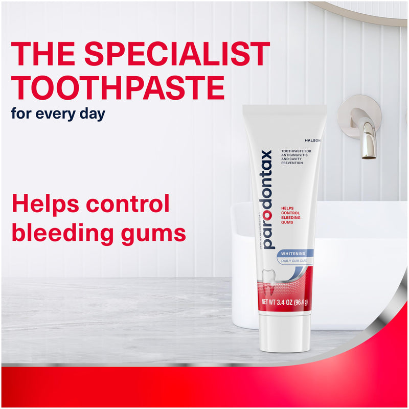 [Australia] - Parodontax Teeth Whitening Toothpaste To Help Bleeding Gums, Gum Toothpaste For Gum Health, 3.4 Oz x 3 
