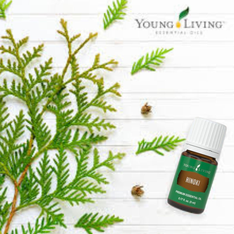 Young Living - Hinoki Essential Oil 5 ml | Refreshing & Calming Ambiance | Ideal for Diffusing at Work | Calming Aroma for Studying | Soothing Post-Workout Massage | Meditation Relaxation