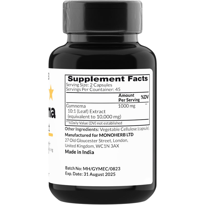 [Australia] - Gymnema Extract 1000 mg - 90 Vegetarian Capsules 