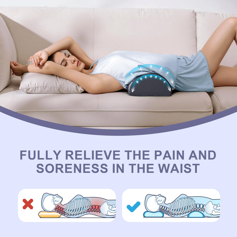 [Australia] - Knee Pillow for Sleeping, Memory Foam Leg Bolster Pillow for Post Surgery, Back Pain Relief, Knee Support and Leg Elevation, for Side and Back Sleepers 1 Pcs 