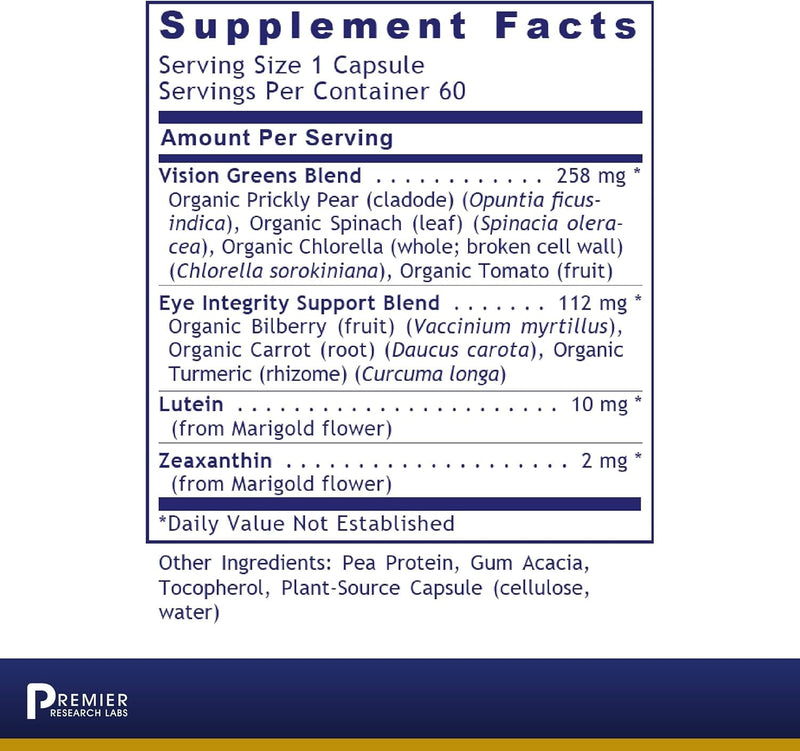 [Australia] - Premier Research Labs OcuVen - Lutein and Zeaxanthin Supplement, Eye Vitamins, Eye Health Supplements for Adults & Seniors, Vision Supplements, Macular Health, Eye Care - 60 Vegetarian Capsules 
