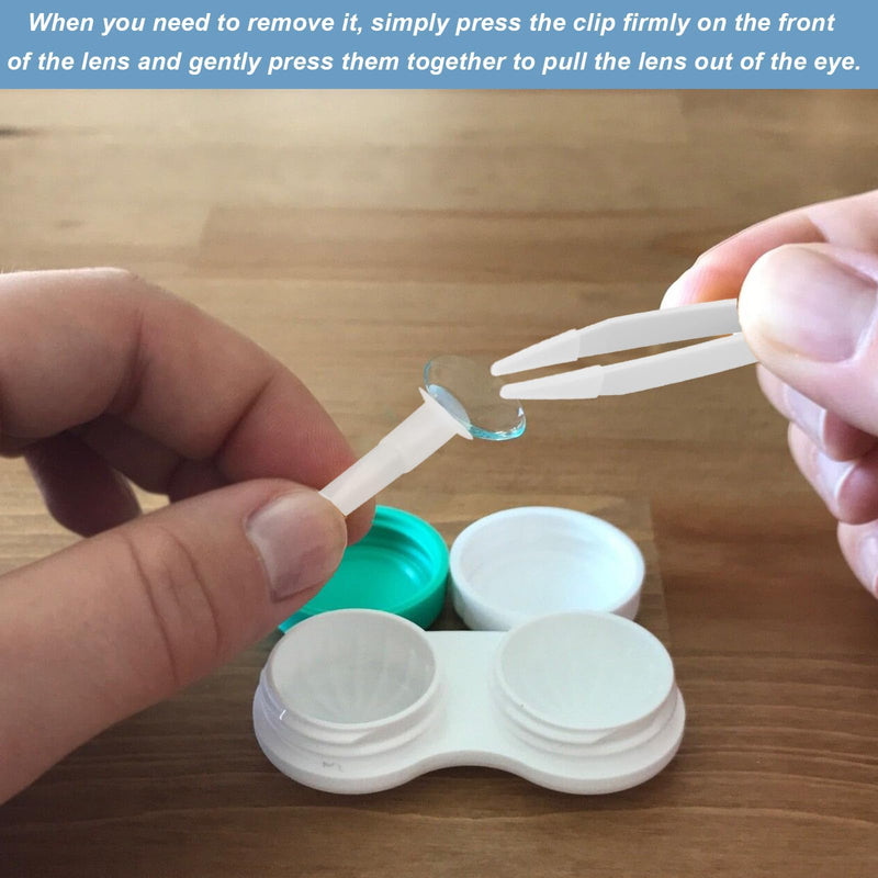 [Australia] - Pack of 6 contact lens insertion aids, contact lens removal, contact lens inserter remover, plastic contact lens sucker, contact lens remover remover with suction cup, colorful contact lens tweezers, pack of 6 