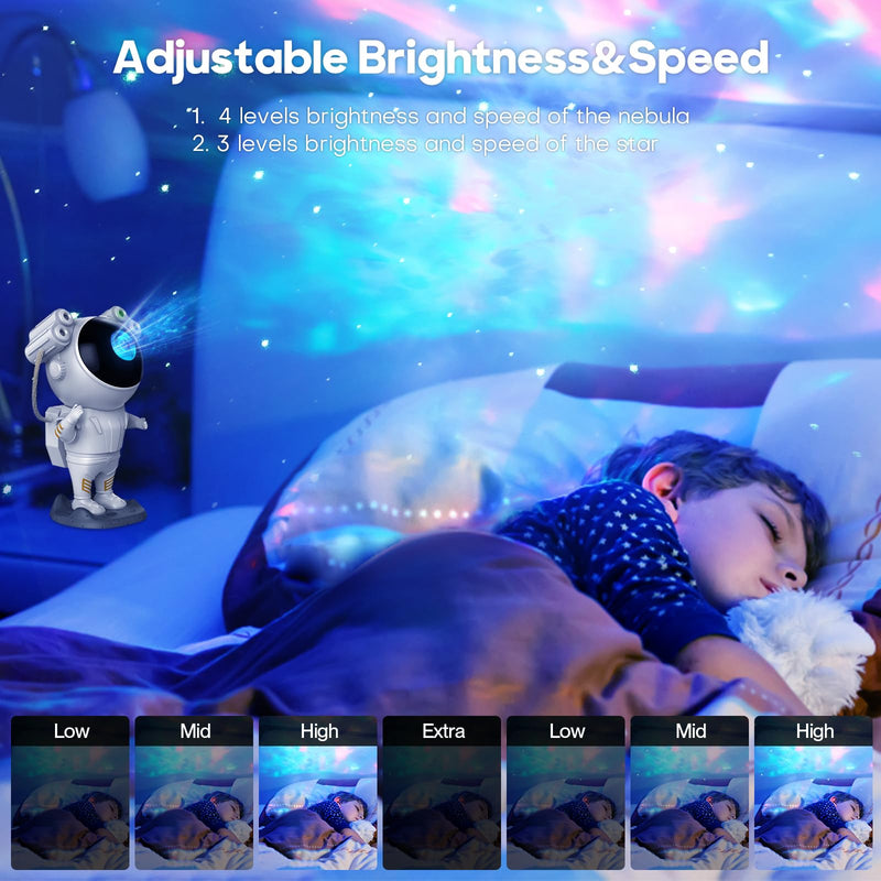 [Australia] - Astronaut Light Projector with Nebula, Astronaut Galaxy Star Projector Starry Night Light, Timer & Remote Control, Bedroom Ceiling Projector, Best Gifts for Children & Adults Astronaut Light Projector 
