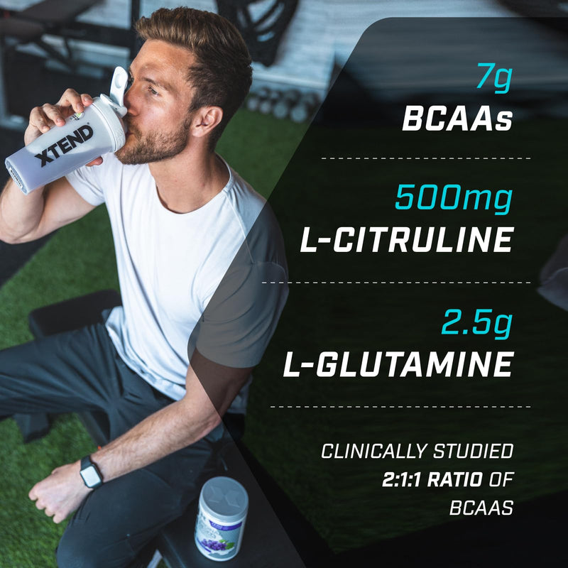 XTEND Original BCAA Powder Smash Apple 30 Servings | 7g BCAAs Per Serving | Sugar Free Branched Chain Amino Acids and Electrolytes Powder for Post Workout Muscle Recovery and Hydration