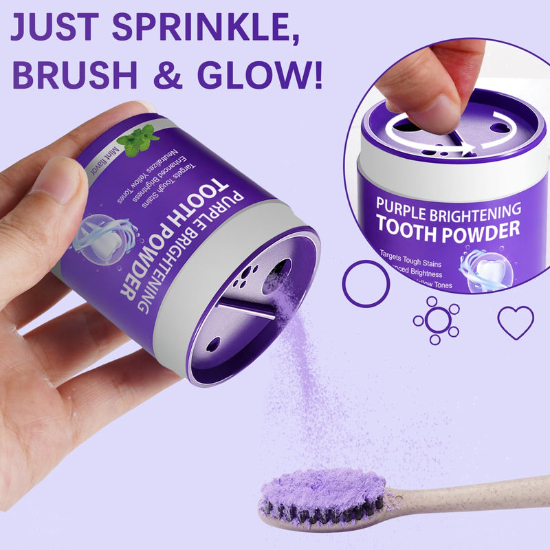 [Australia] - Teeth Whitening Powder, Removes Stains, Teeth Whitening, Toothpaste Whitening Powder for Coffee, Tea, Food, Wine, Keeps Breath Fresh, Promotes Oral Health,No Sensitivity, 35g 