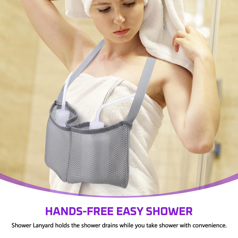 [Australia] - Geelin Post Mastectomy Pillow, Breast Surgery Lumpectomy Recovery Supplies, Post Mastectomy Essentials, Breast Reduction Pillow Recovery Belt Protection Surgery Gift Purple 