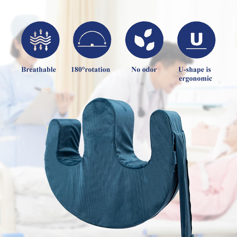[Australia] - Bedridden Patient Turning Device,1pcs U Shape Nursing Pillow for Turning Prevent Muscle Atrophy,Caregiver Bed Ridden Patient Supplies,Nursing Care Aid for Bedridden Disabled Elderly,Paralyzed 