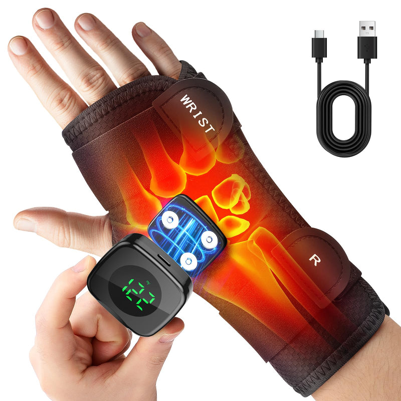 Heated Wrist Wrap for Right Hand, Heated Wrist Brace for Men Woman
