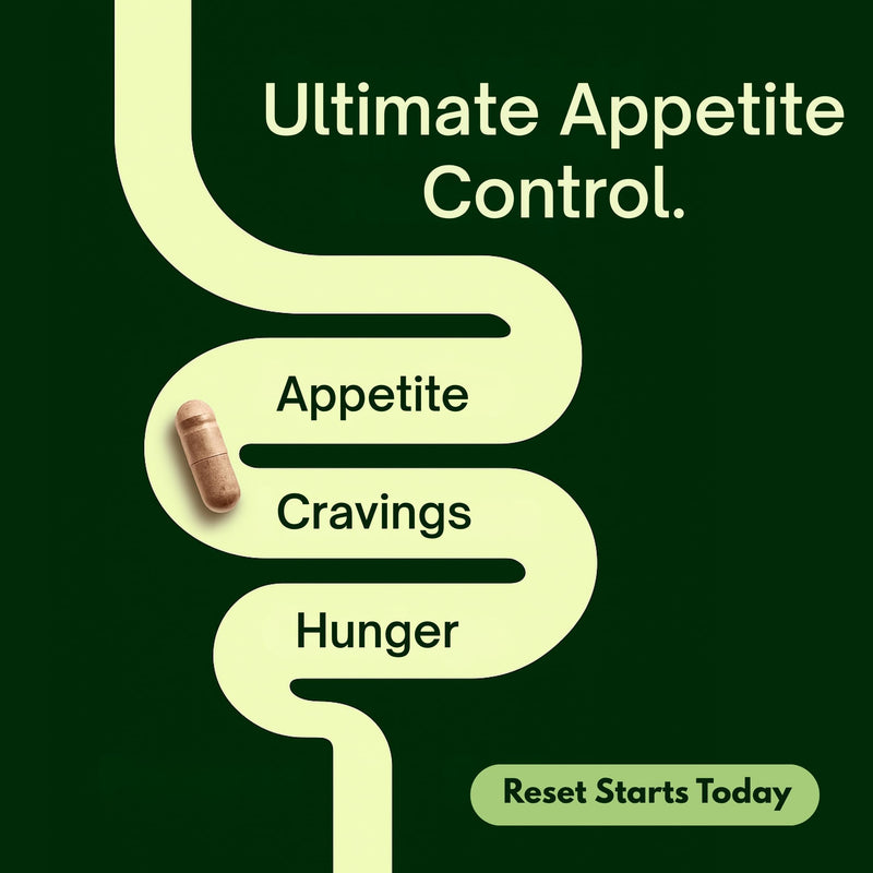 [Australia] - Natural Appetite Support Supplement for Women & Men, Clinically Studied Formula to Help Control Hunger & Cravings Naturally, Support Healthy Hormonal Balance, Holistic Daily Wellness ‚Äì 60 Capsules 