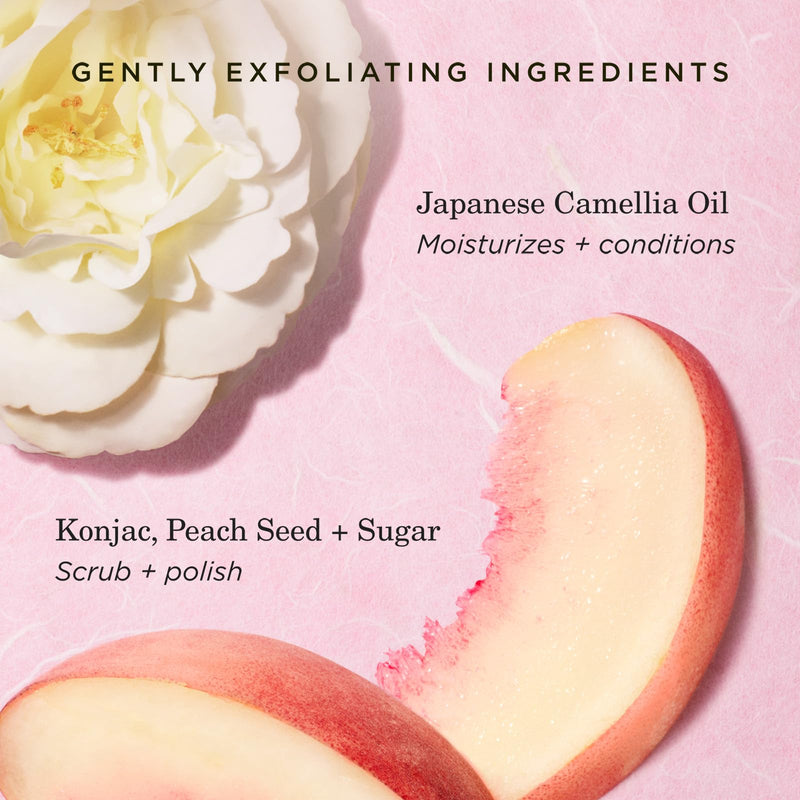 [Australia] - Tatcha Kissu Lip Scrub, Moisturizing Lip Exfoliant with Peach Seed Scrub for Polish, Smooth Lips 