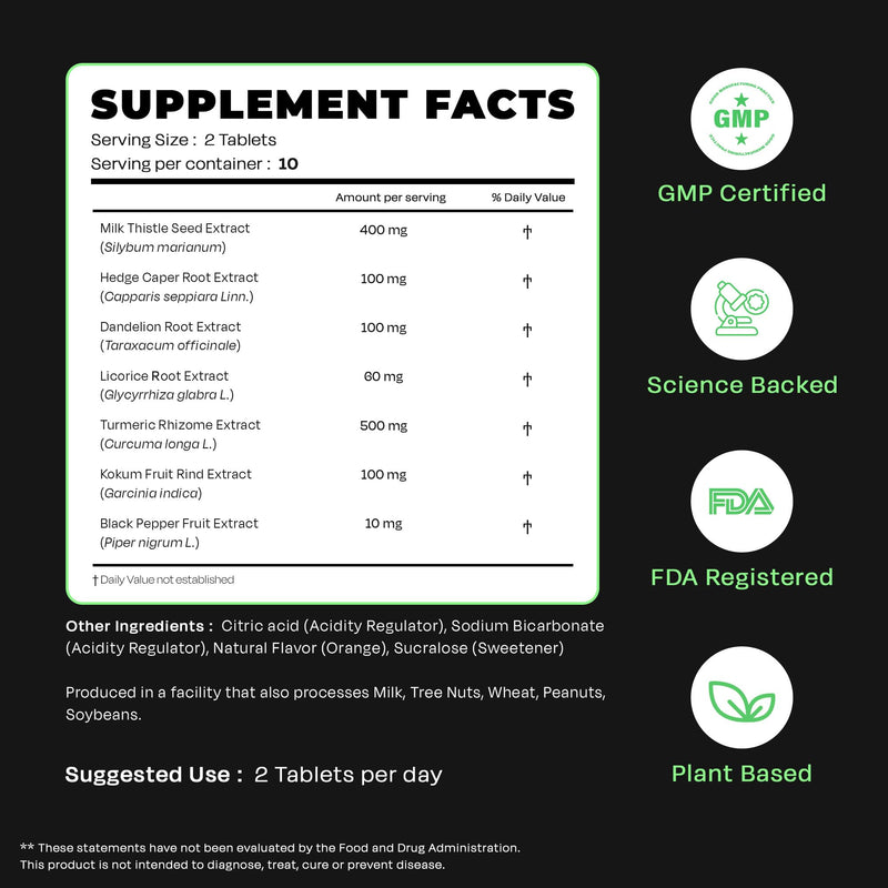 [Australia] - Auric Herbal Liver Support Supplement | Milk Thistle (Silymarin), Turmeric, Garlic, Ginger for Liver Health | Advanced Detox & Cleansing Formula for active Liver | 60 Tablets | Plant Based Gluten-Free 1 Count (Pack of 60) 
