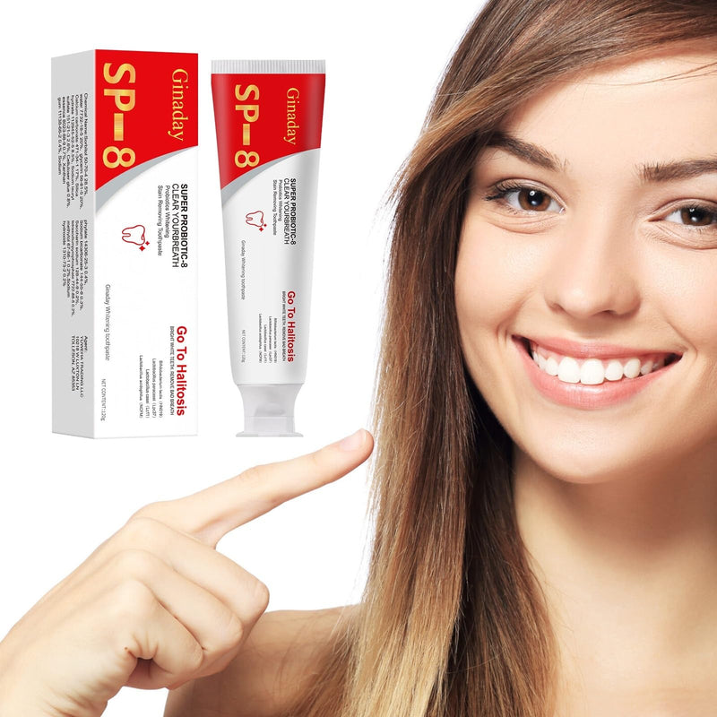 [Australia] - Sp-8 Probiotic Whitening Toothpaste, Enhanced Formula with 8 Probiotics Oalance Oral Microbiota for Enamel Protection, Deep Cleaning Care Toothpaste Fresh Breath -2Pcs 2 
