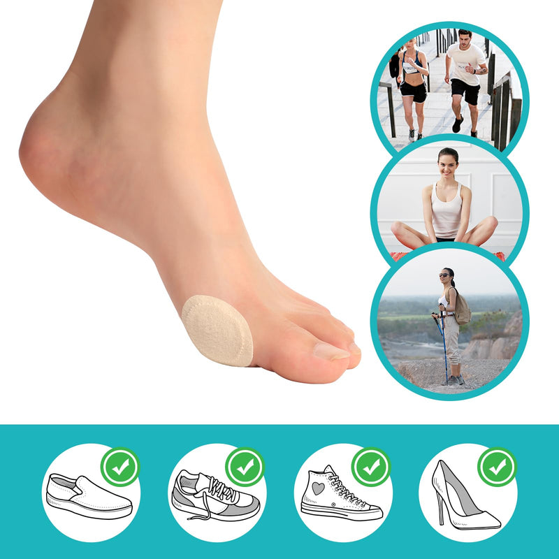 [Australia] - Bunion Pain Relief Pads to Wear with Shoes - 27 ct Bunion Cushion - Moleskin Protect Feet for Men and Women - Water-Resistant Self-Stick Adhesive (Multi-size) 27 Count ( Multi-size) 