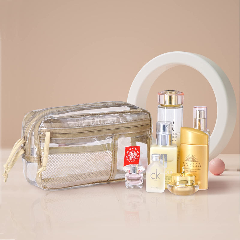 Rough Enough Clear Toiletry Bags for Traveling Toiletries Makeup bag Travel Cosmetic Bags for Women and Men