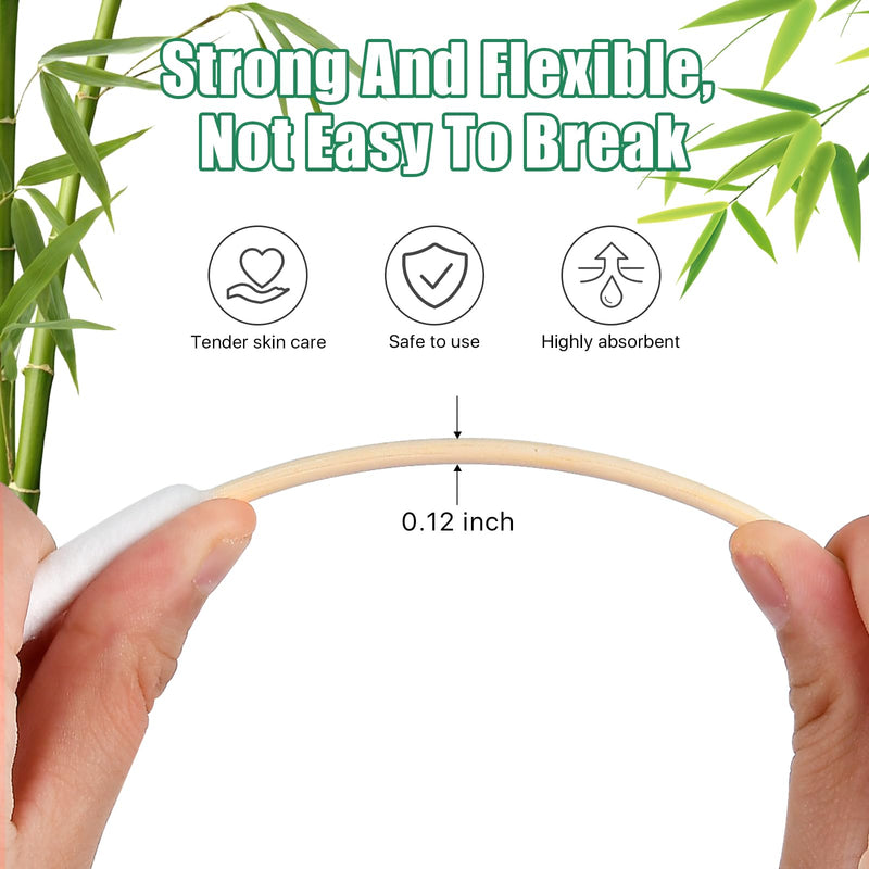 300 PCS Dog Qtips, 6 Inch Cotton Swabs for Dogs and Cats, Pet Cotton Ear Buds for Dog Ear Care, Long Bamboo Cotton Sticks for Dog Ear Cleaning Solution - PawsPlanet Australia