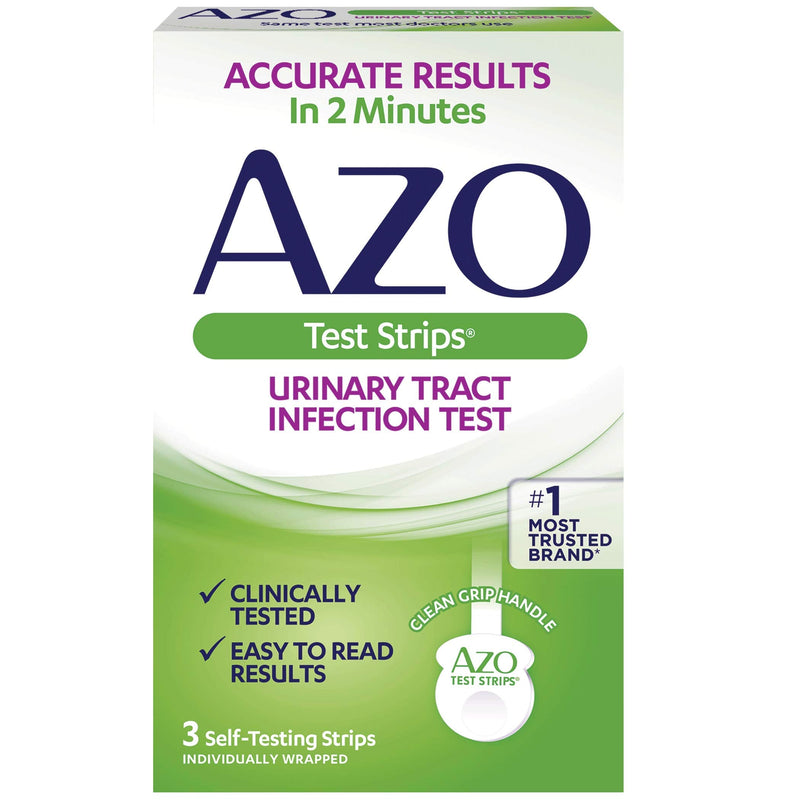 AZO Dual Protection Urinary & Vaginal Probiotic 30ct + UTI Test Strips 3ct